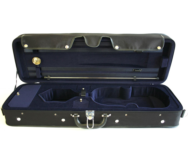 TG Oblong Violin Case - Hill Style - Black/Blue