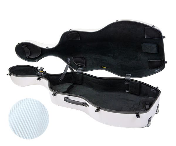 HQ Polycarbonate Cello Case - Textured White 4kg