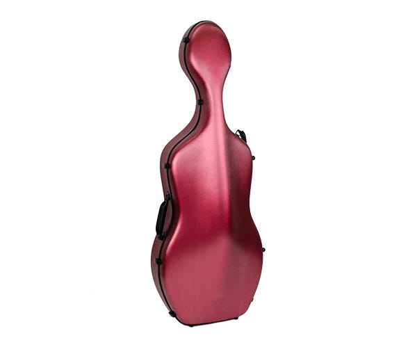 CELLO CASE-POLYCARBONATE HQ-BRUSHED RED 4KG
