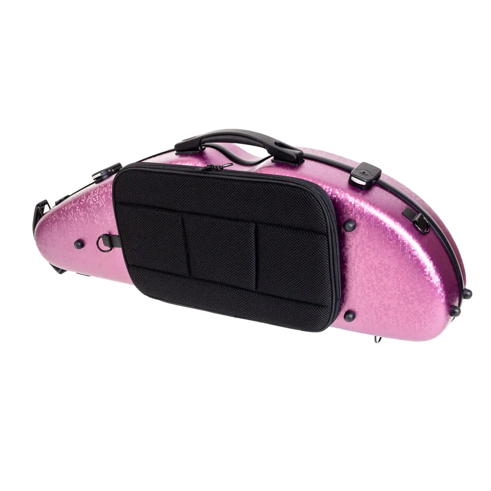 HQ Nouveau PC Half Moon Adjustable 4/4 - 1/2 Violin Case - DIGI Pink