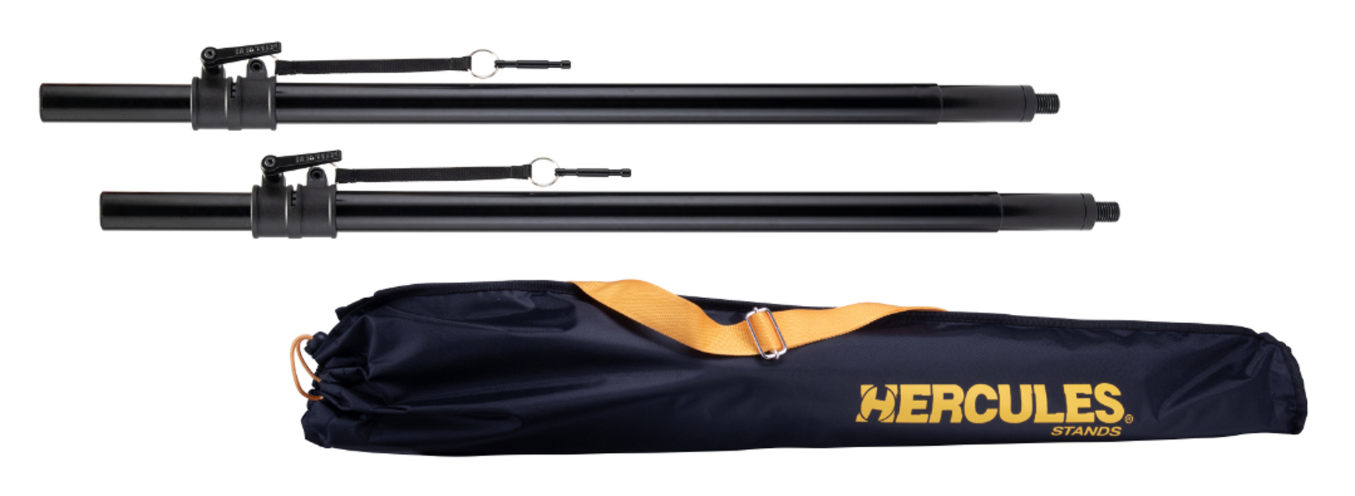 Hercules SS350B Hybrid Adaptor Subwoofer Pole - PAIR w/Bag