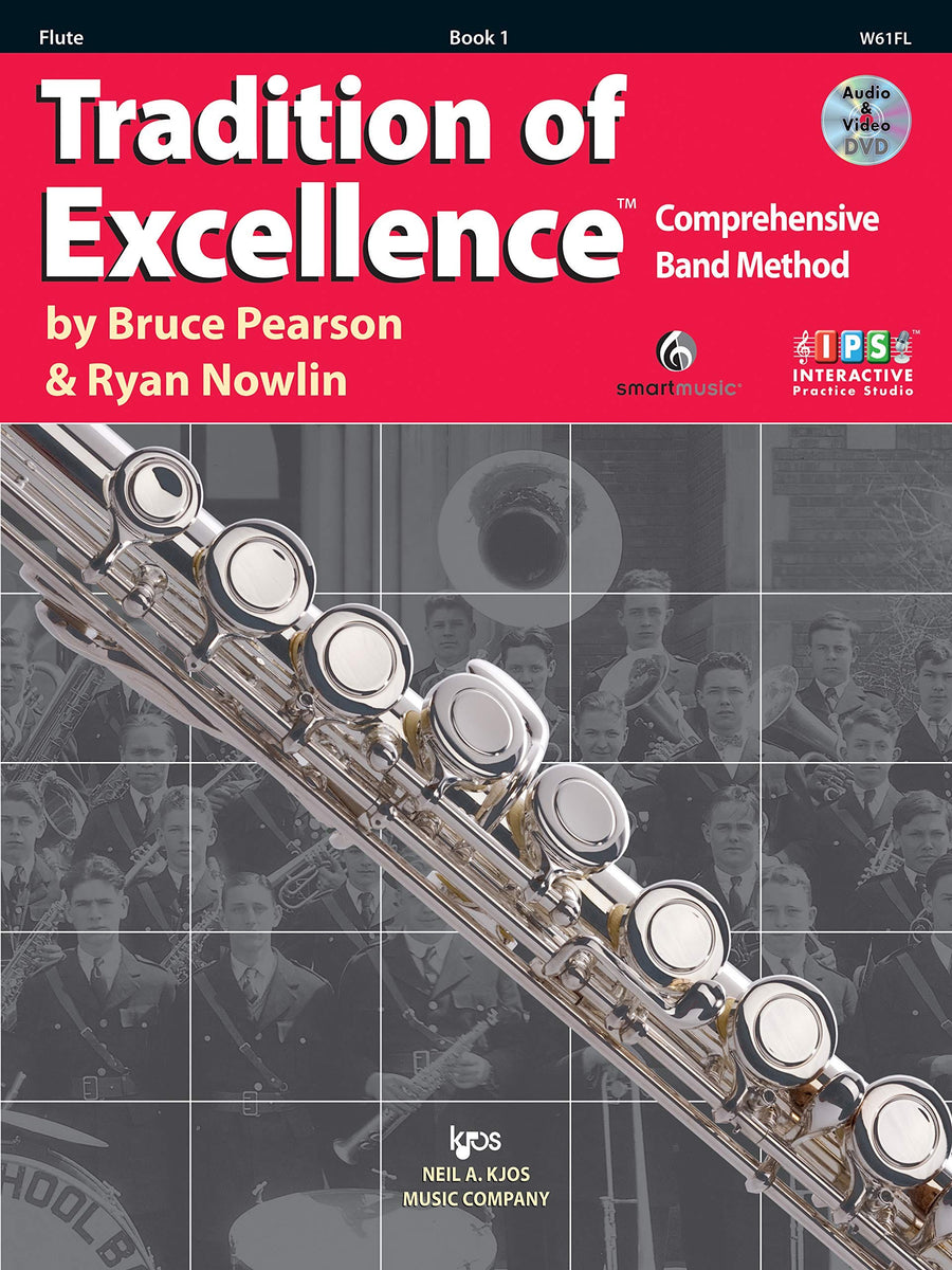 Tradition of Excellence Bk 1 for Flute BOOK/DVD / (KJOS)