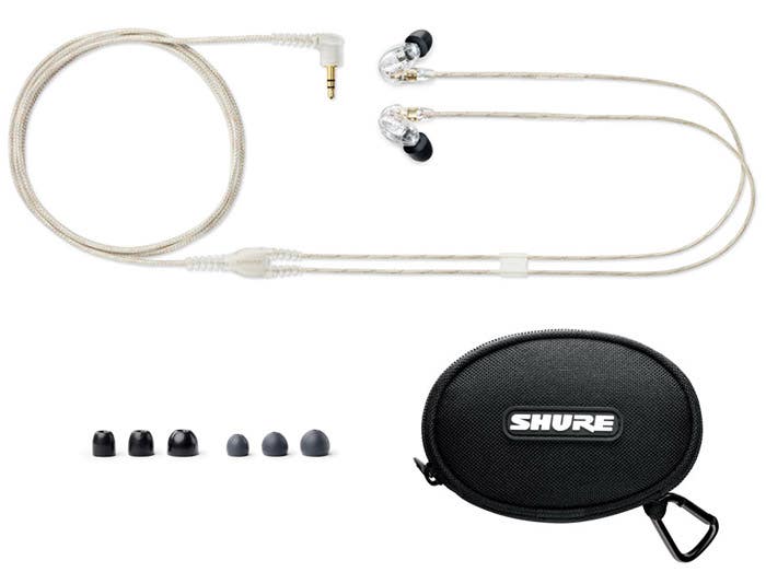 Shure SE215 Sound Isolating Earphones - Clear (SHRSE215-CL)