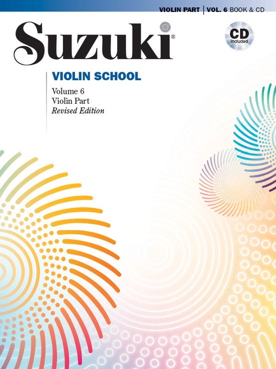 suzuki violin school BOOK 6 violin part BK/CD / SUZUKI (SUZUKI)