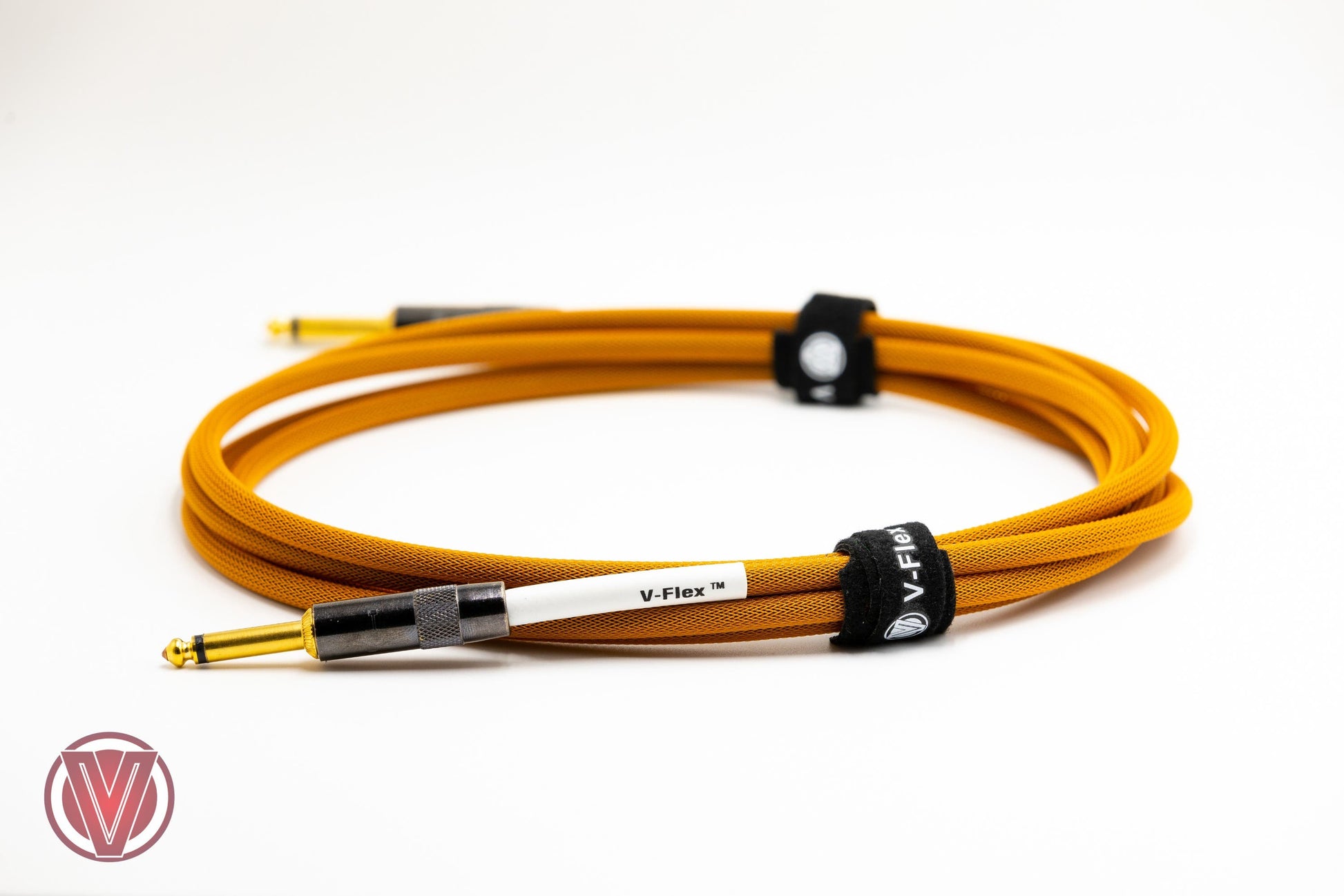 Voltage V-Flex Instrument Cable - 3m - Straight / RA - Gold (VFLEXG3SR)