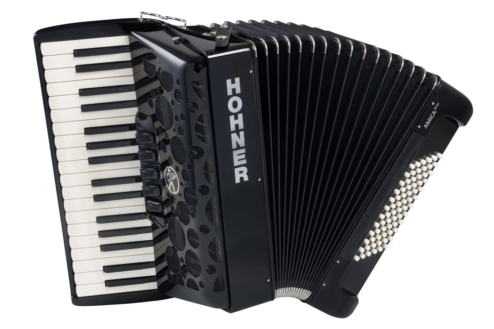 Hohner Amica Forte III 72 Accordian - Black