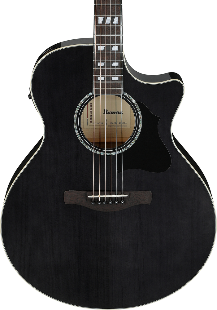 Ibanez AE170 Acoustic Guitar - Transparent Black High Gloss