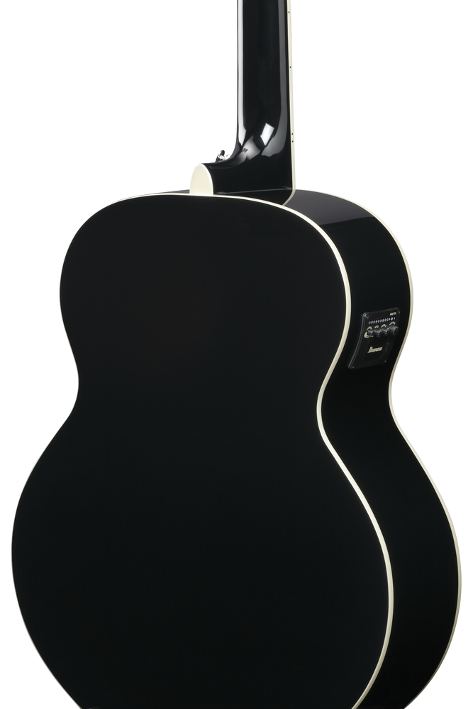Ibanez AJ7012M1E 12-String Acoustic Guitar - Black High Gloss