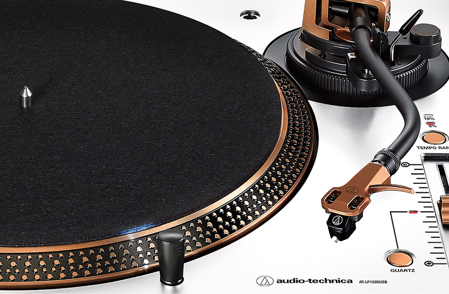 Audio Technica LP120XBT-USB Turntable - Limited Edition White Bronze