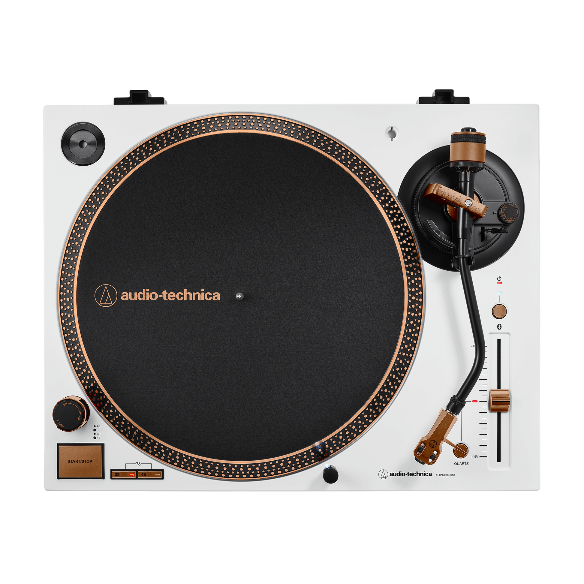 Audio Technica LP120XBT-USB Turntable - Limited Edition White Bronze