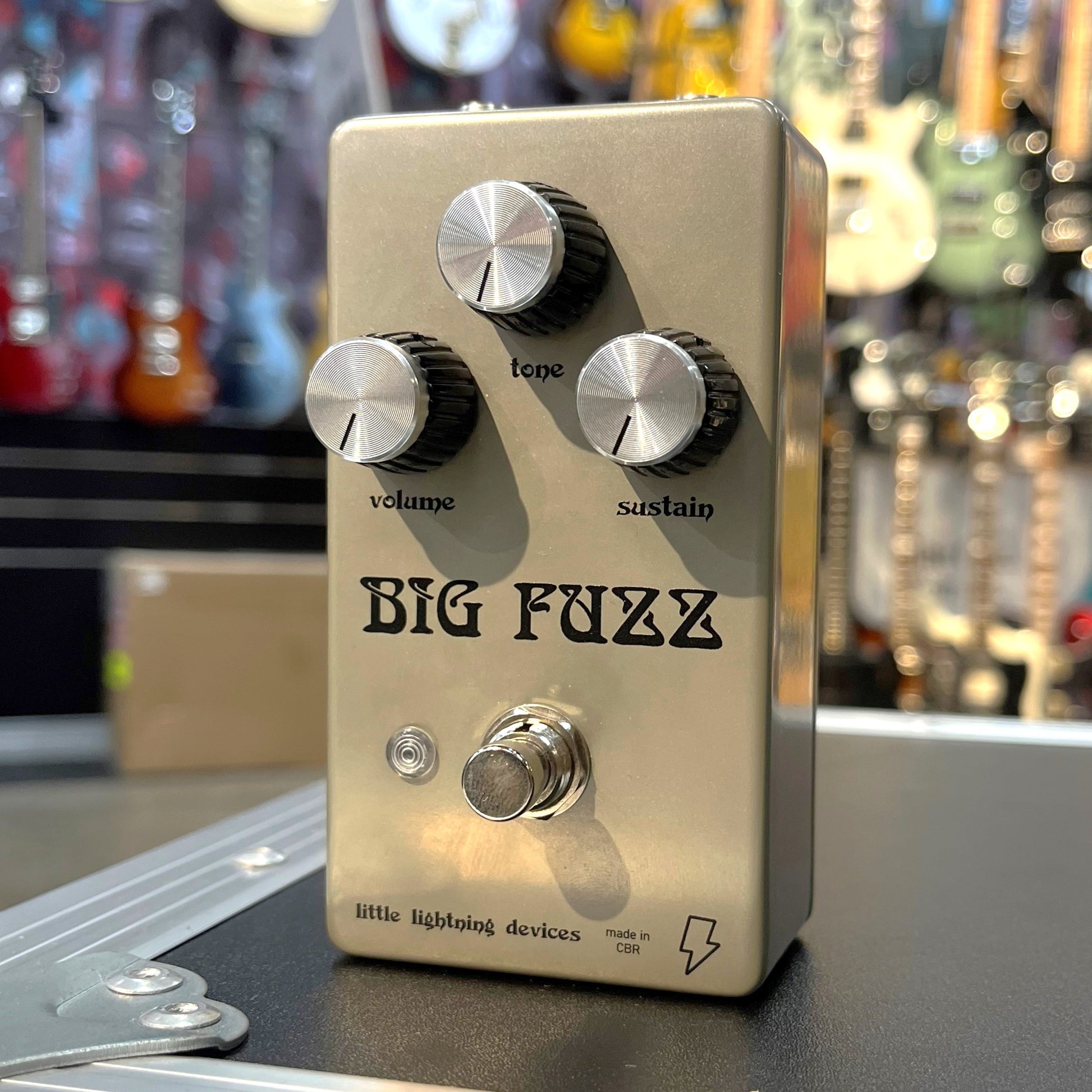 Little Lightning Devices BIG FUZZ Pedal - Violet Era Logo