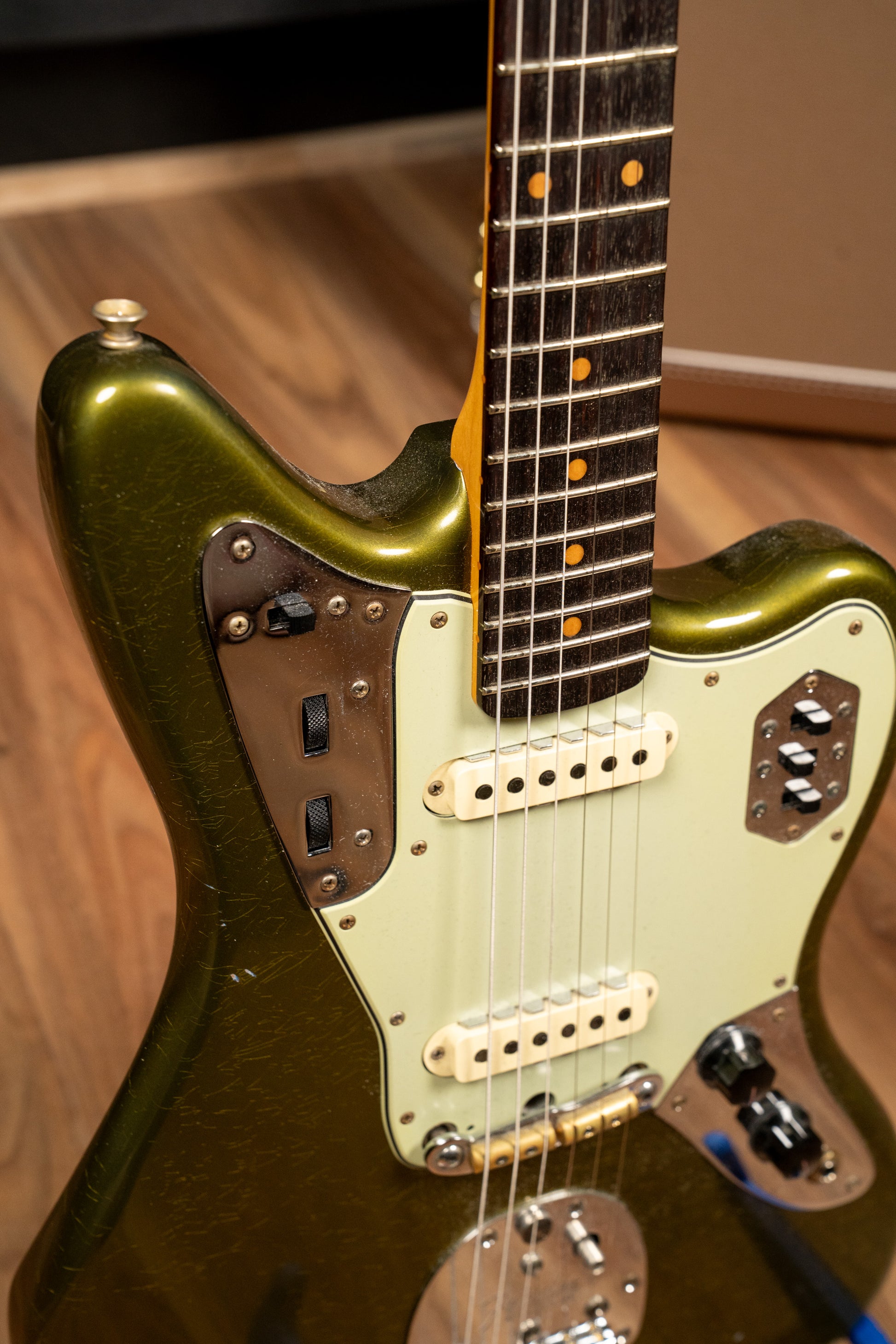 Fender Custom Shop JL25-20 B4 64 Jaguar Journeyman Relic - Irish Pub Green - Pre-Owned (#CZ587325)