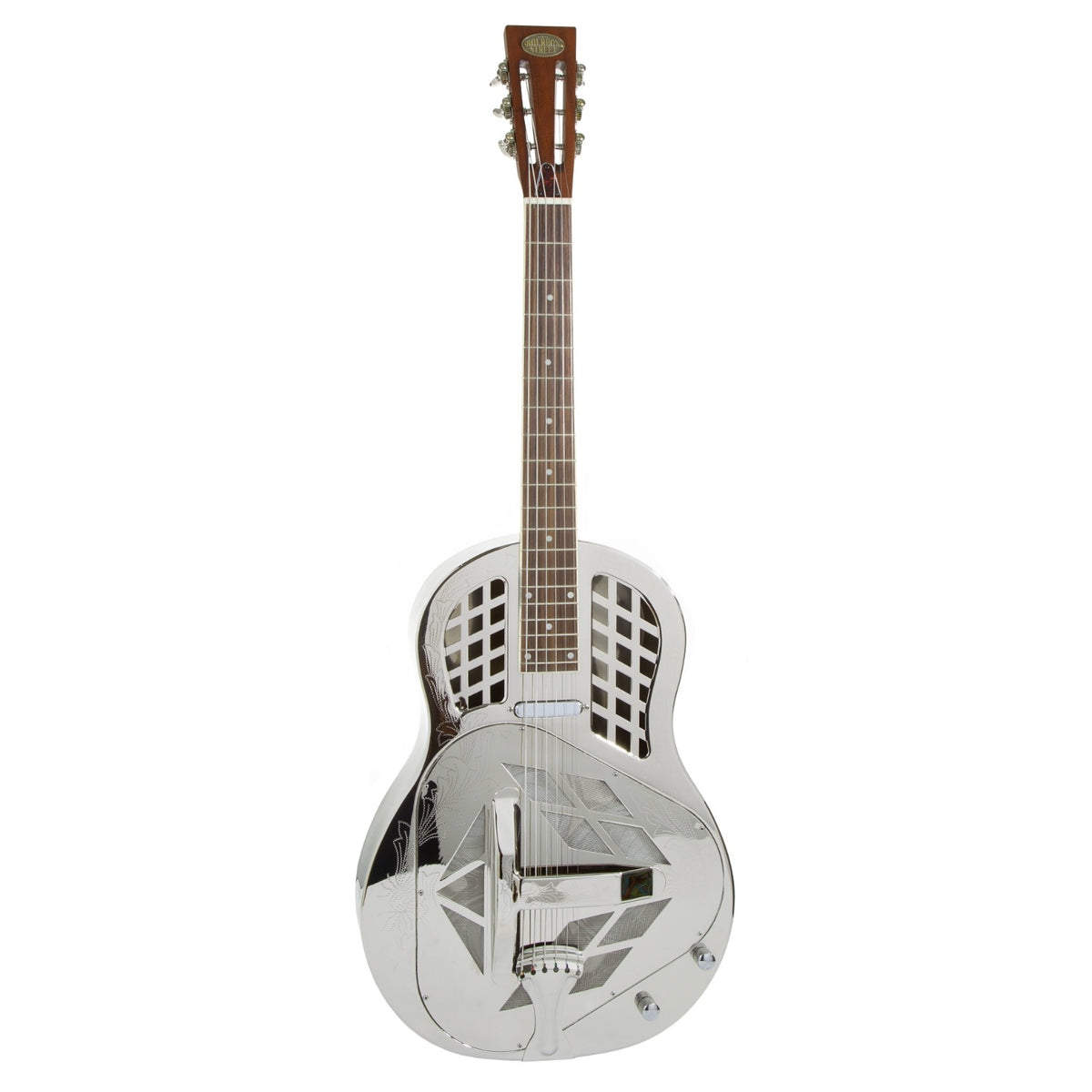 Bourbon Street Tri-Cone Resonator - Chrysanthemum Etched Pattern (BSR-3C-N-EN)