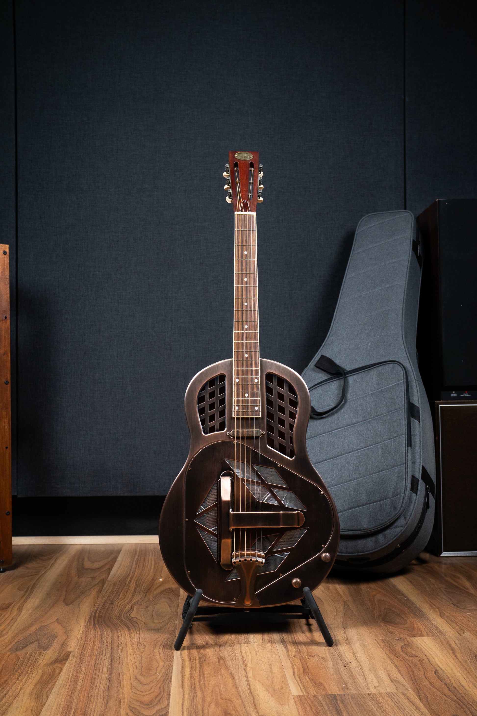 Bourbon Street Copper Tricone Resonator w/Pickup + Case - Pre-Owned