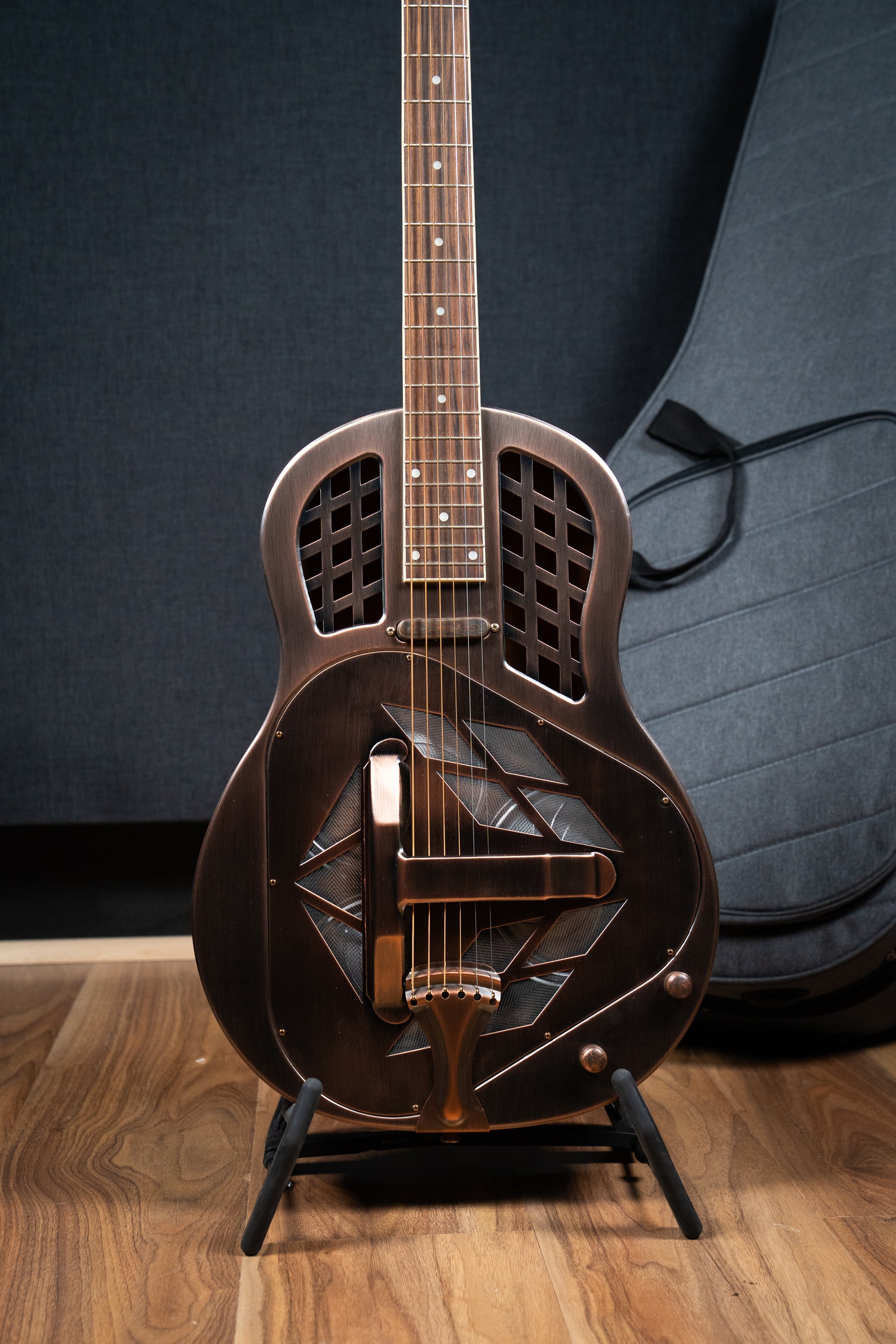 Bourbon Street Copper Tricone Resonator w/Pickup + Case - Pre-Owned