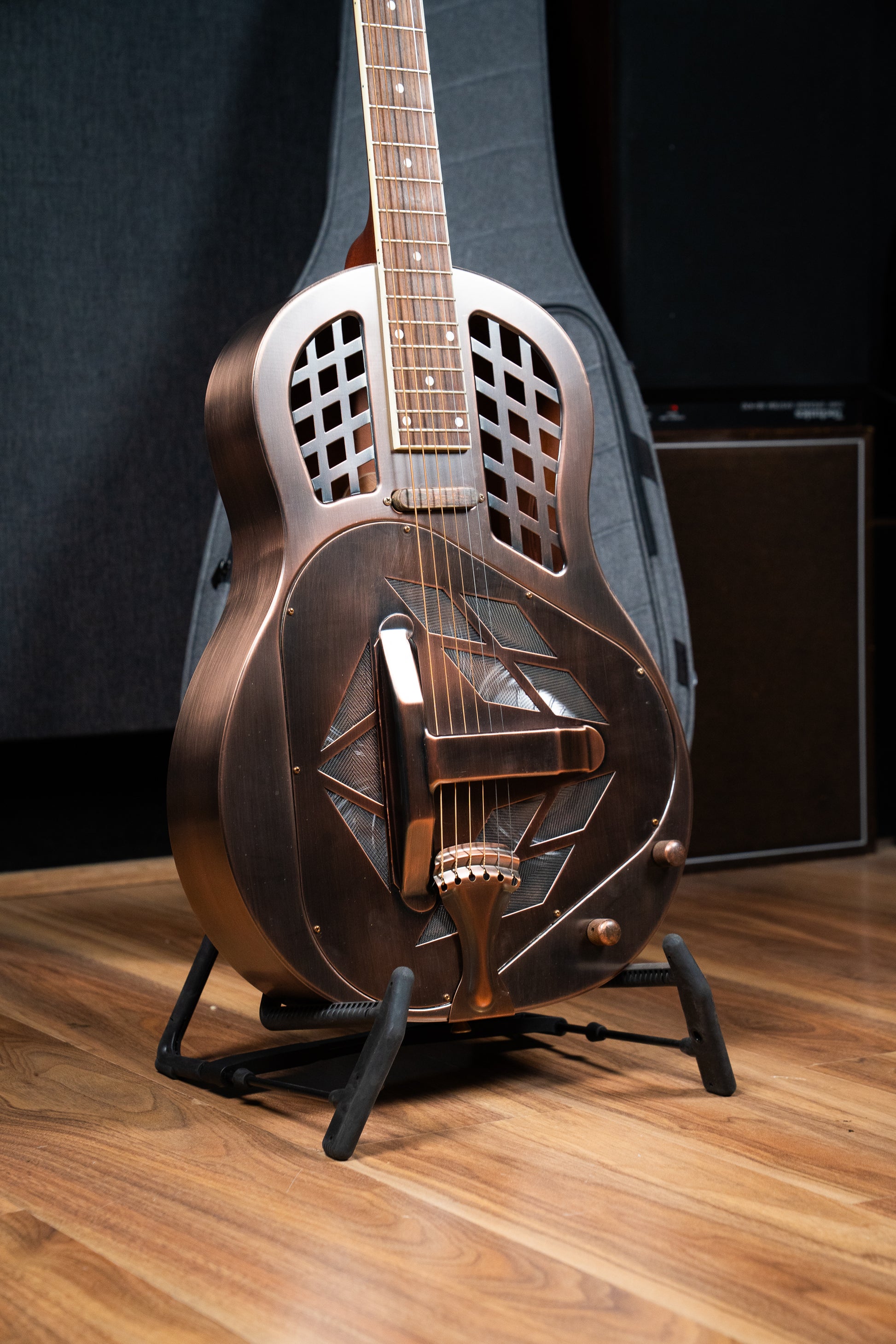 Bourbon Street Copper Tricone Resonator w/Pickup + Case - Pre-Owned