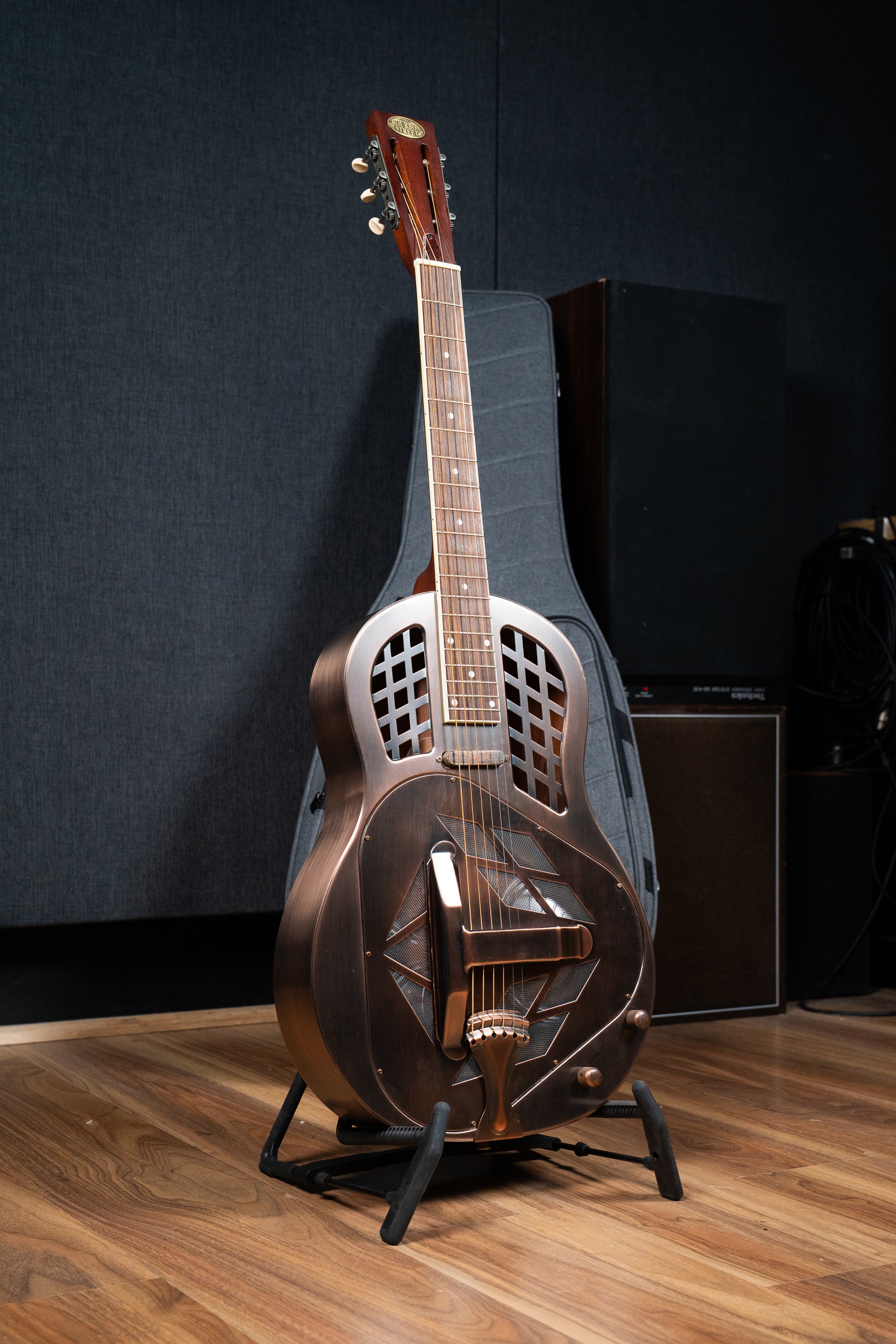 Bourbon Street Copper Tricone Resonator w/Pickup + Case - Pre-Owned