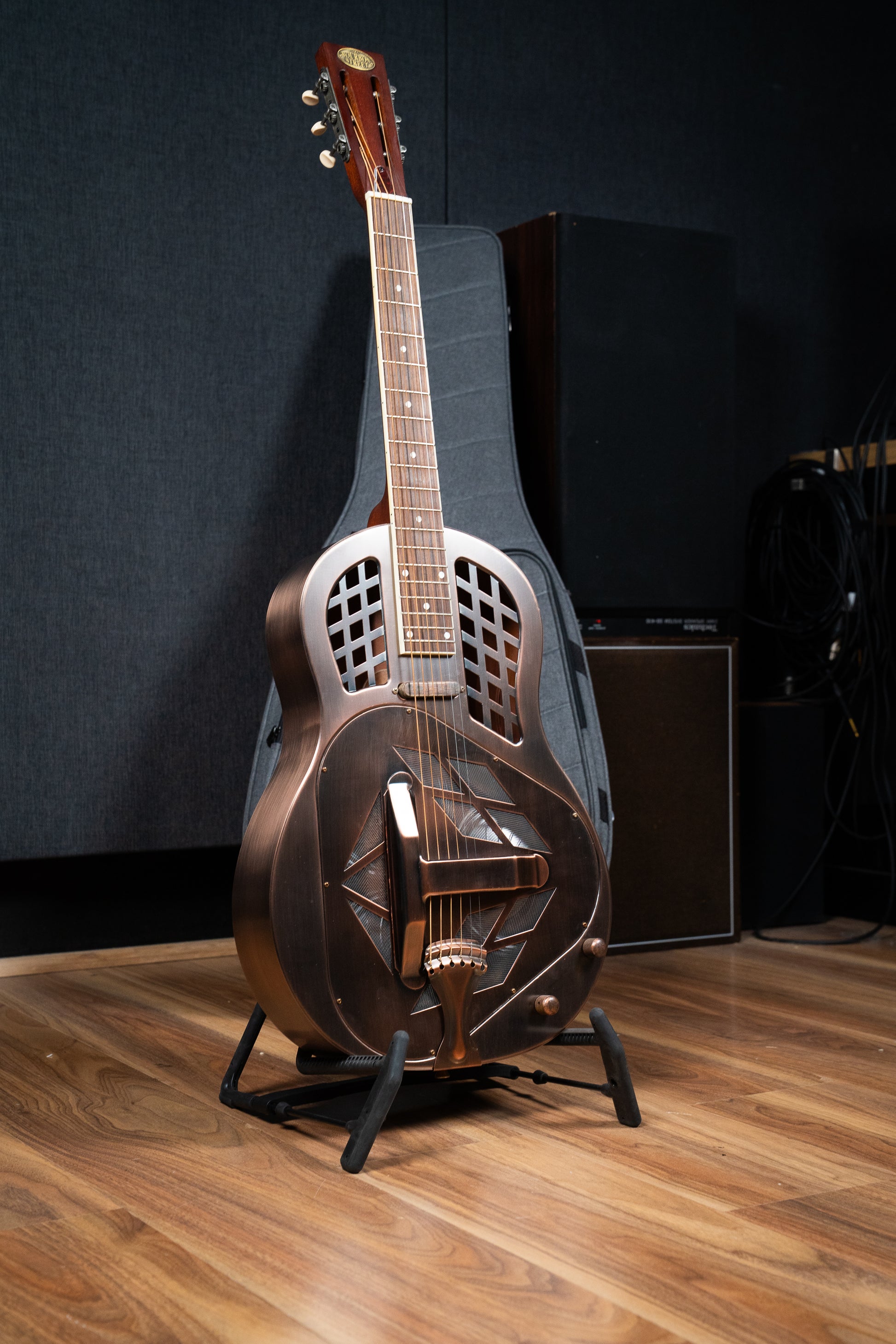 Bourbon Street Copper Tricone Resonator w/Pickup + Case - Pre-Owned