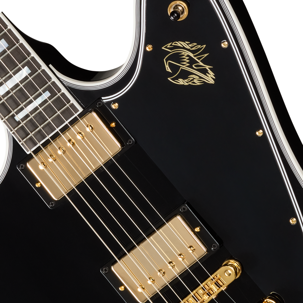 Gibson Firebird Custom With Bound Head Veneer - Ebony