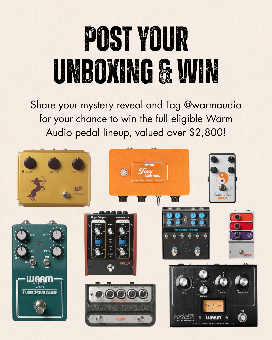 Warm Audio Mystery Box Pedal (Limited)