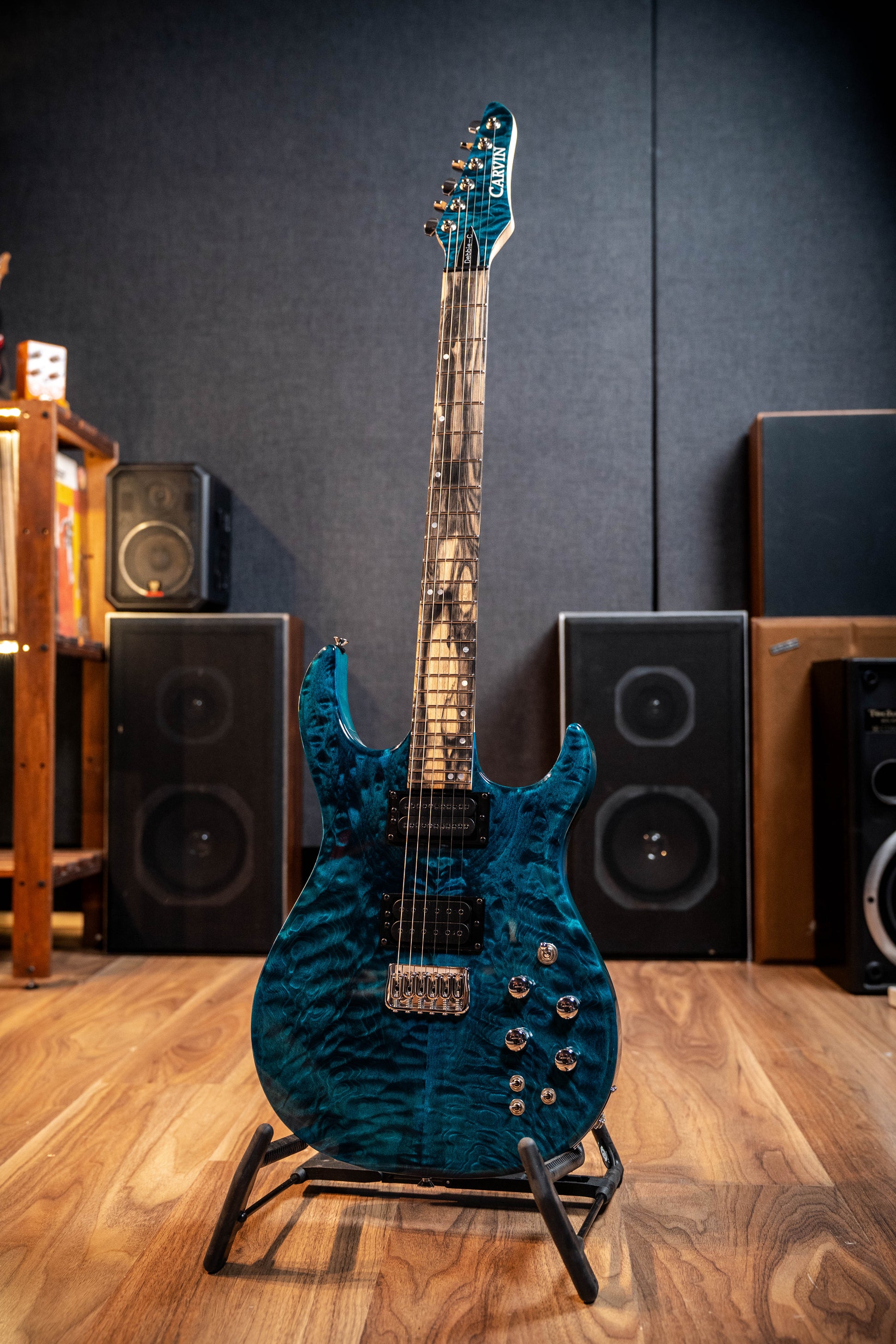 Carvin DC127 Electric Guitar - Quilt Blue - Pre-Owned (Signed by Mark Kiesel)