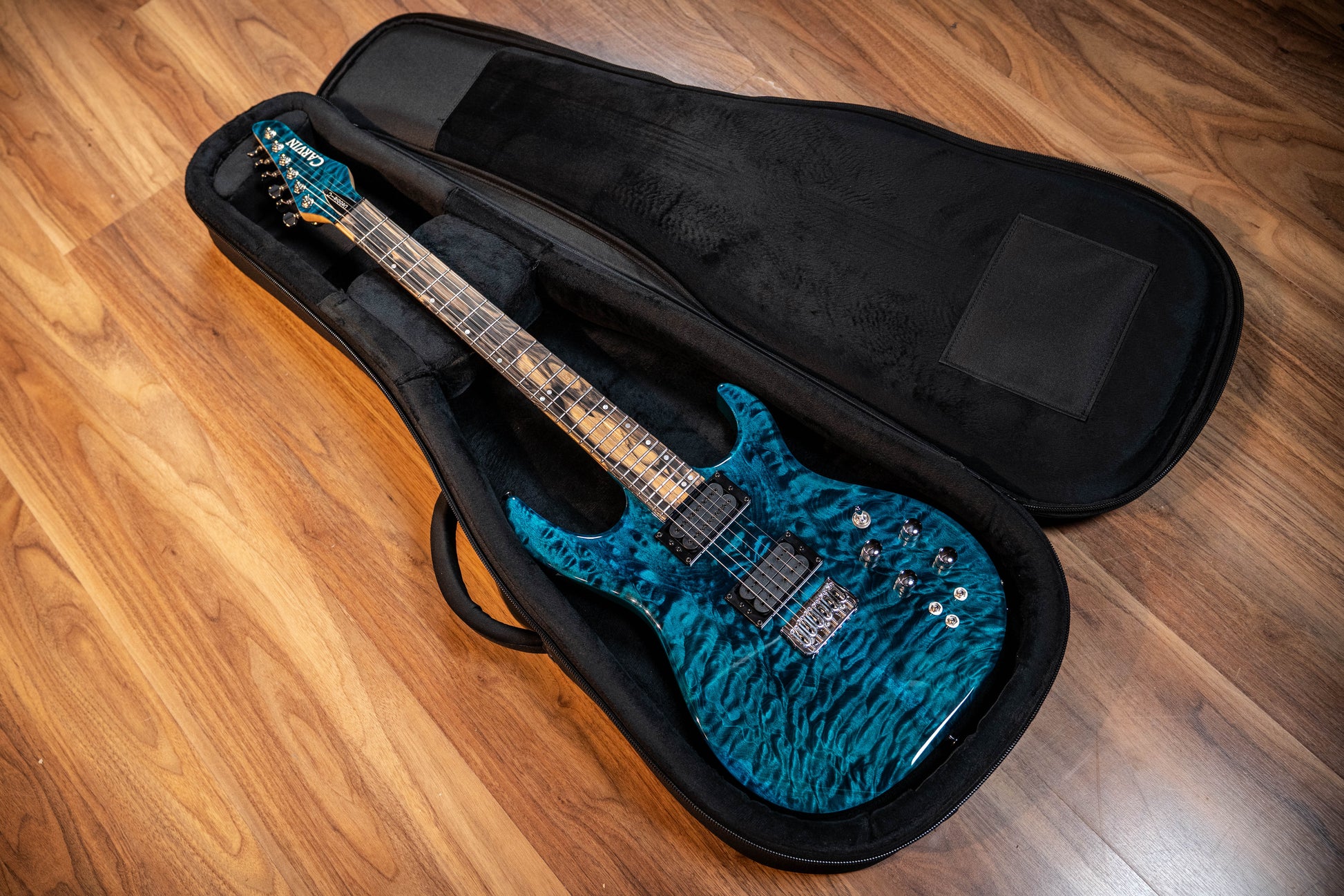 Carvin DC127 Electric Guitar - Quilt Blue - Pre-Owned (Signed by Mark Kiesel)