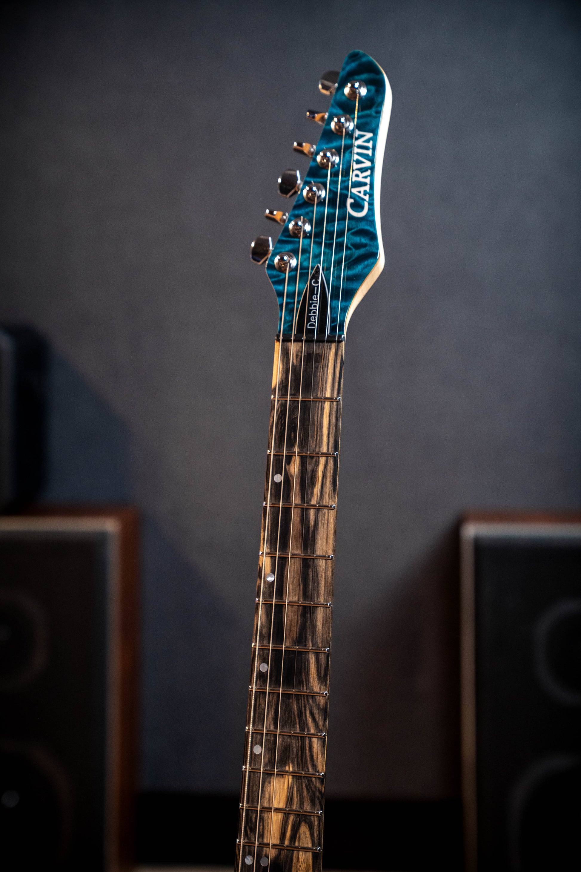 Carvin DC127 Electric Guitar - Quilt Blue - Pre-Owned (Signed by Mark Kiesel)