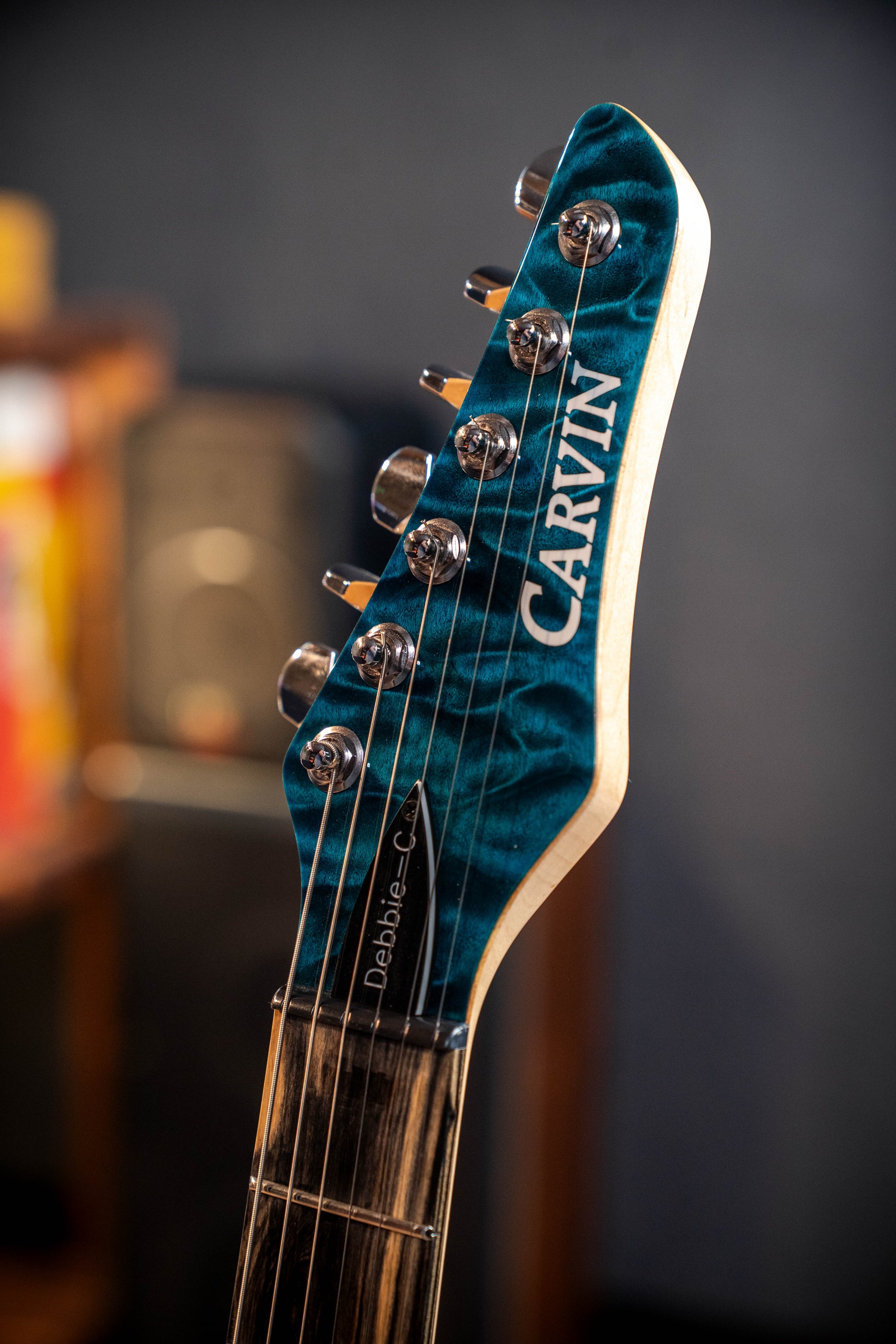 Carvin DC127 Electric Guitar - Quilt Blue - Pre-Owned (Signed by Mark Kiesel)