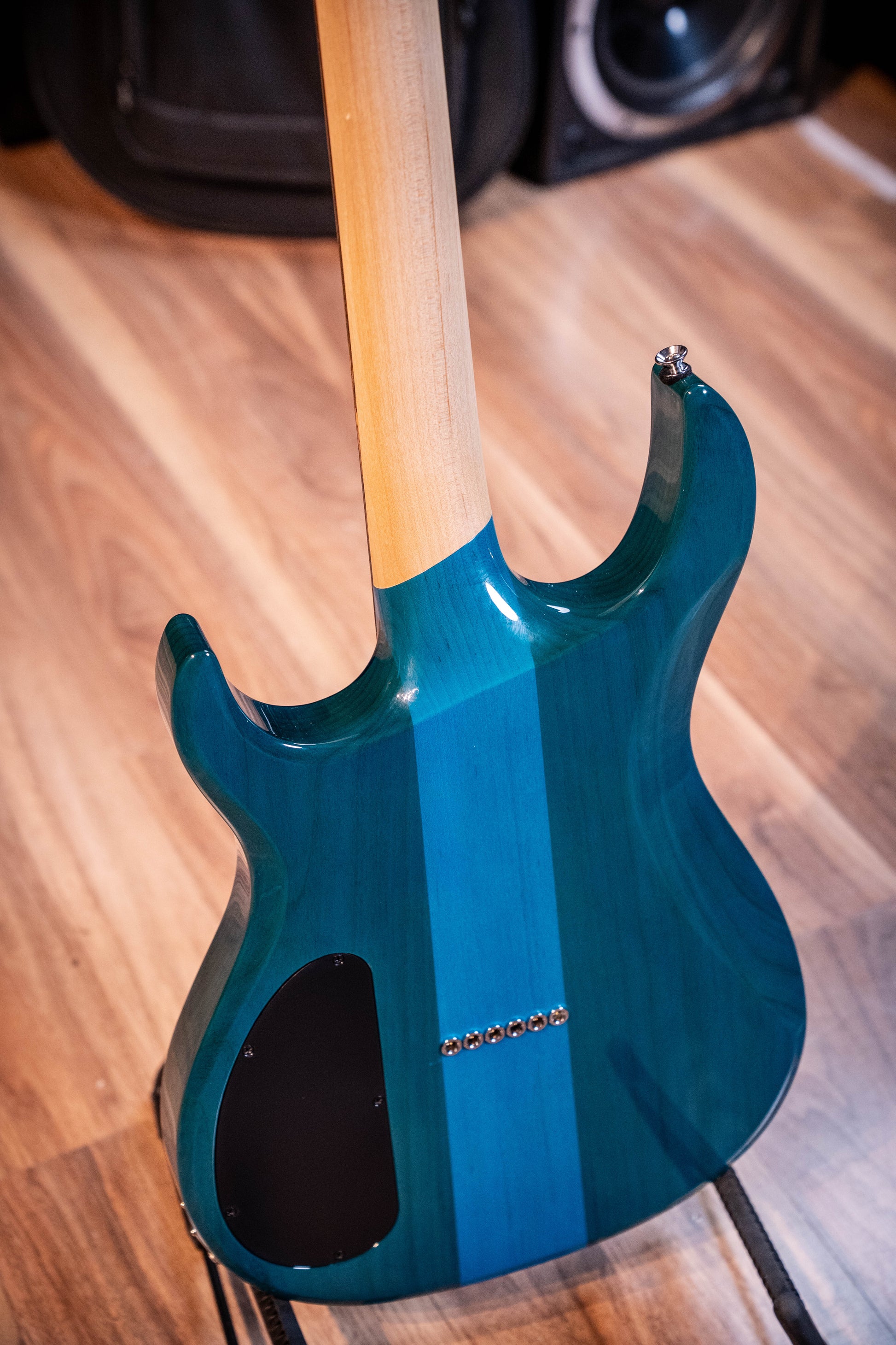 Kiesel Custom USA DC127 Electric Guitar w/Original Bag - Trans Blue - Pre-Owned (Signed by Mark Kiesel)