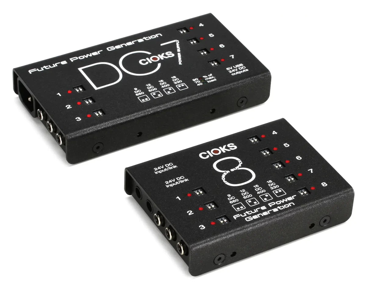 Cioks Superpower DC7 v2 + C8E Pedal Power Supply Bundle (CI-SP-BUNDLE)