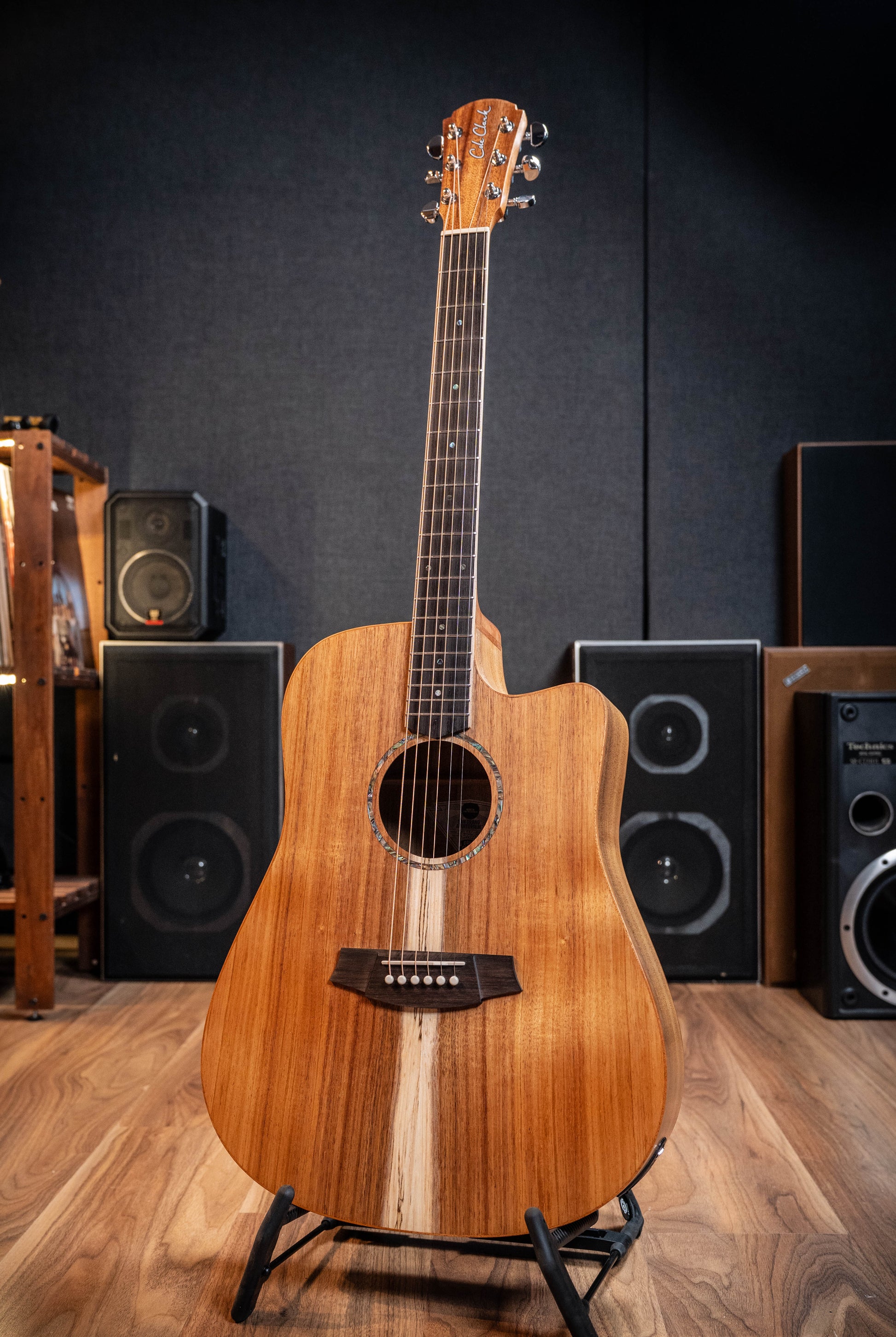 Cole Clark CCSFL1EC-BLBL Studio Dreadnought Acoustic Electric Guitar - Blackwood