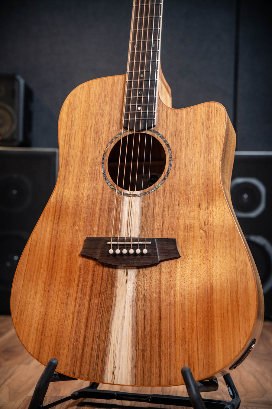 Cole Clark CCSFL1EC-BLBL Studio Dreadnought Acoustic Electric Guitar - Blackwood