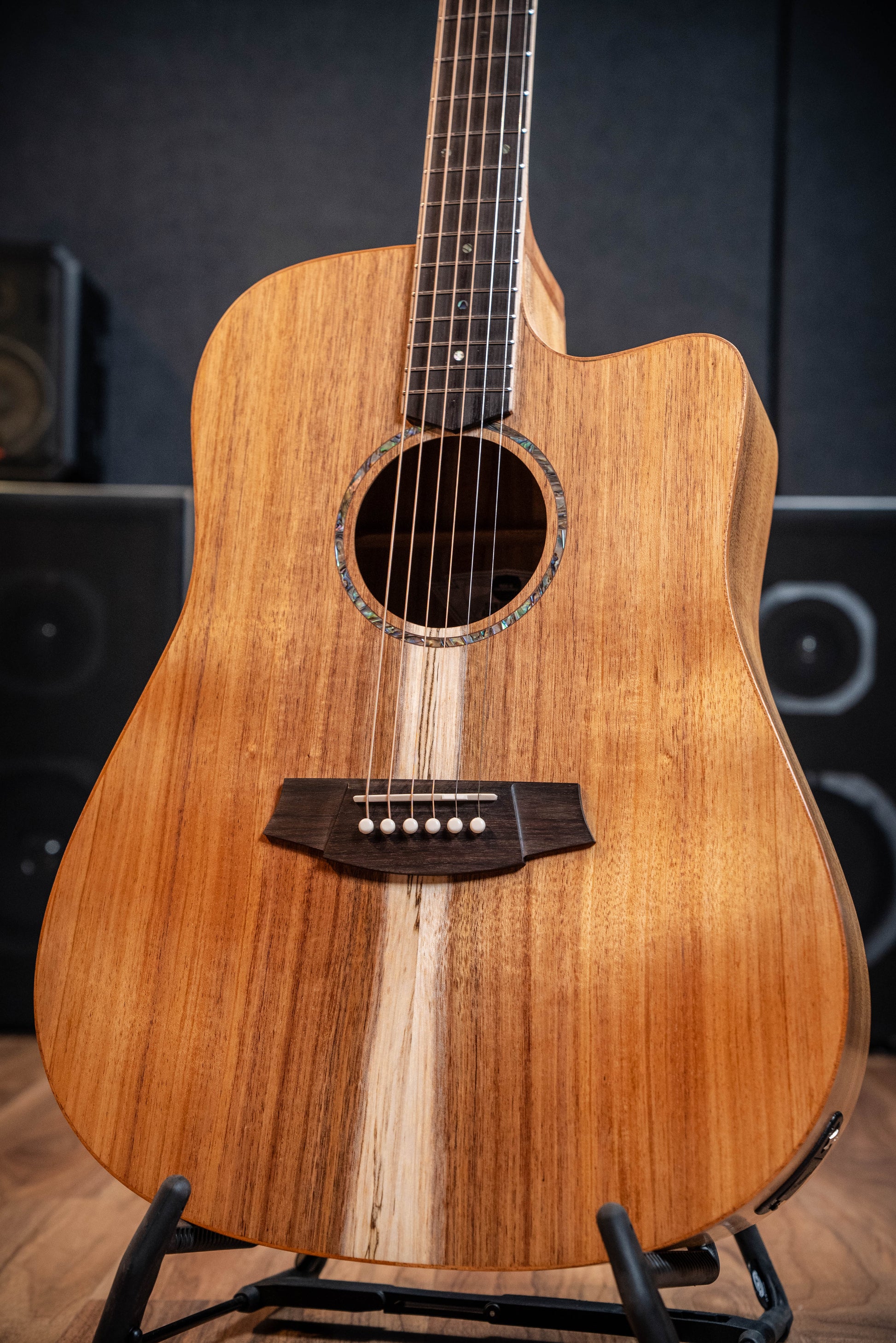 Cole Clark CCSFL1EC-BLBL Studio Dreadnought Acoustic Electric Guitar - Blackwood