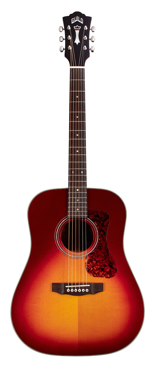 Guild D-140 Acoustic Electric Guitar - Cherry Burst