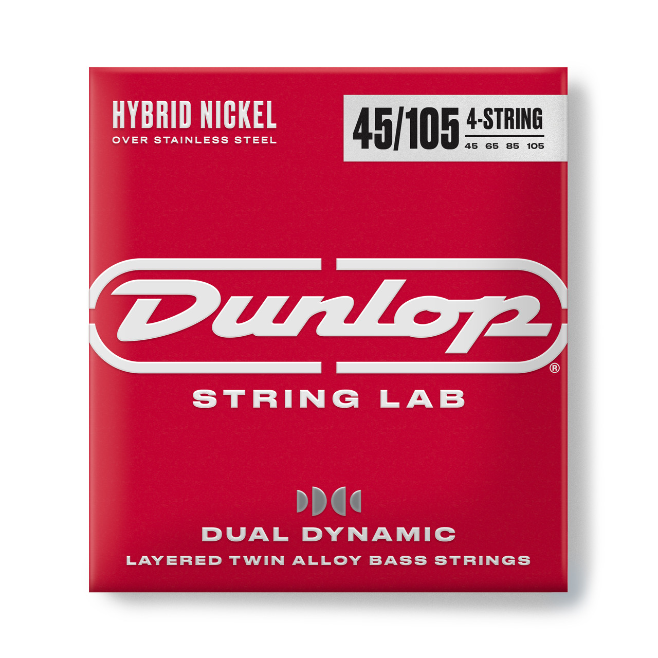 Jim Dunlop Hybrid Nickel Over Stainless Steel Bass Strings - Long Scale 45-105 (Medium)