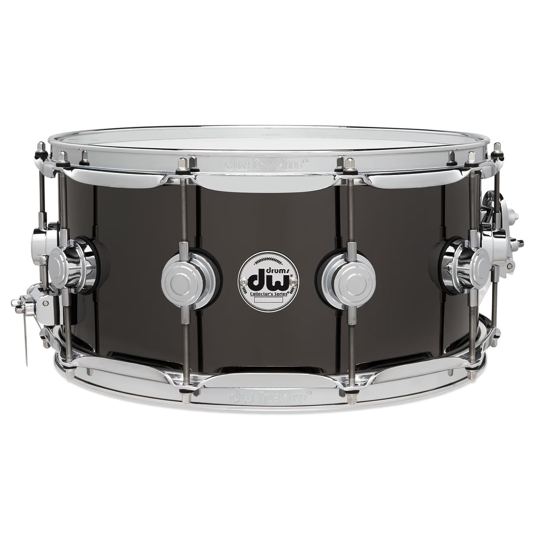 DW Collectors Series 14x6.5" Snare Drum - Black Nickel over Brass w/Chrome HW