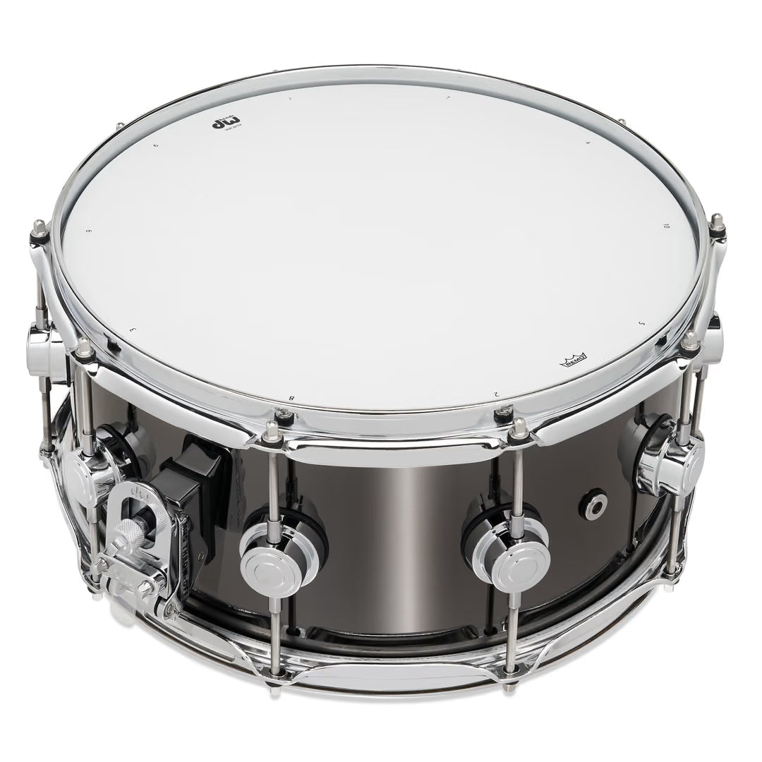 DW Collectors Series 14x6.5" Snare Drum - Black Nickel over Brass w/Chrome HW
