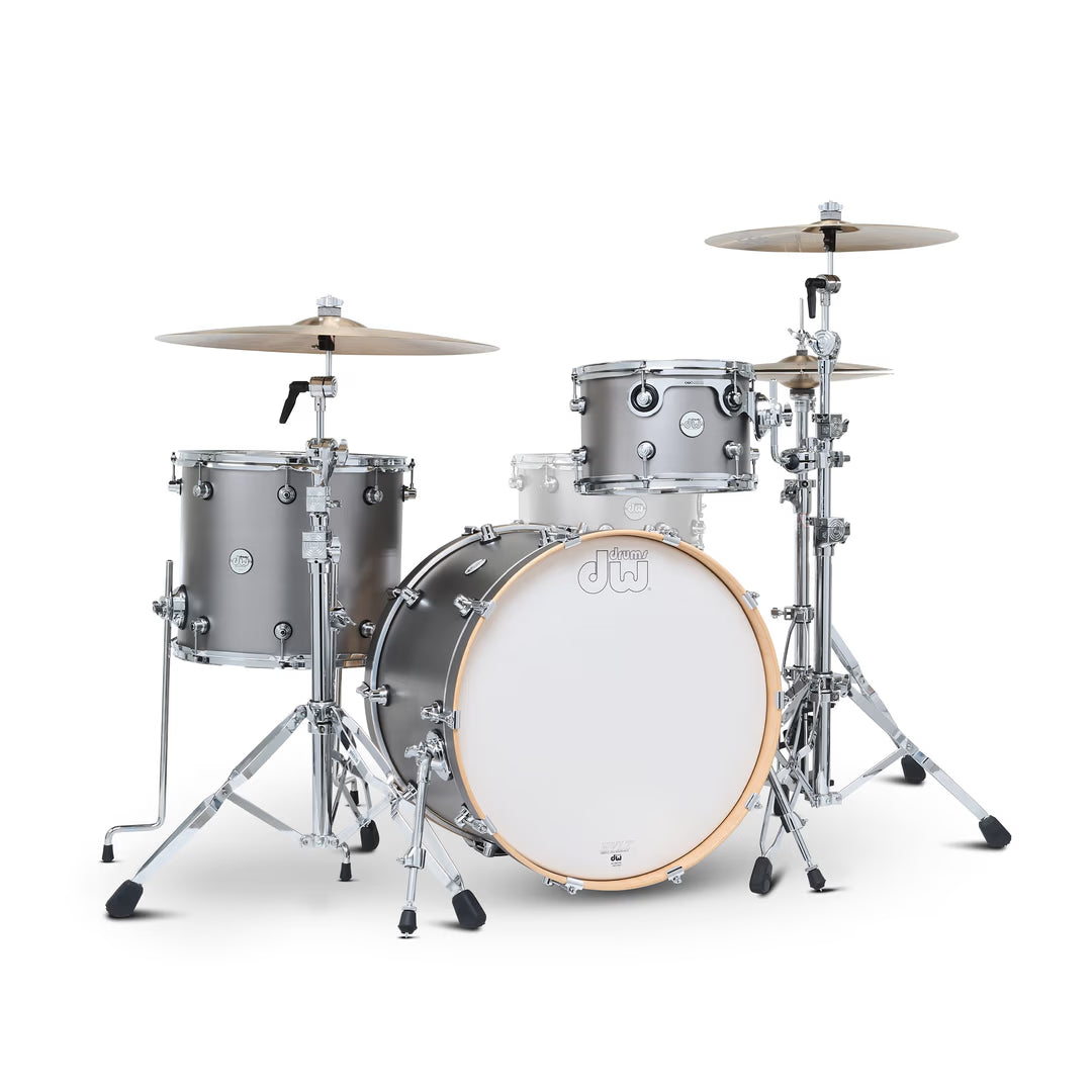 DW Design Series Limited 3pc Drum Kit Shell Pack - Titanium Satin