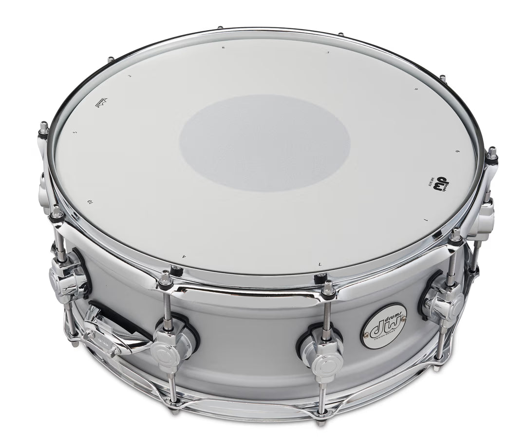 DW Design Series 14x5.5" Snare Drum - Matte Aluminium