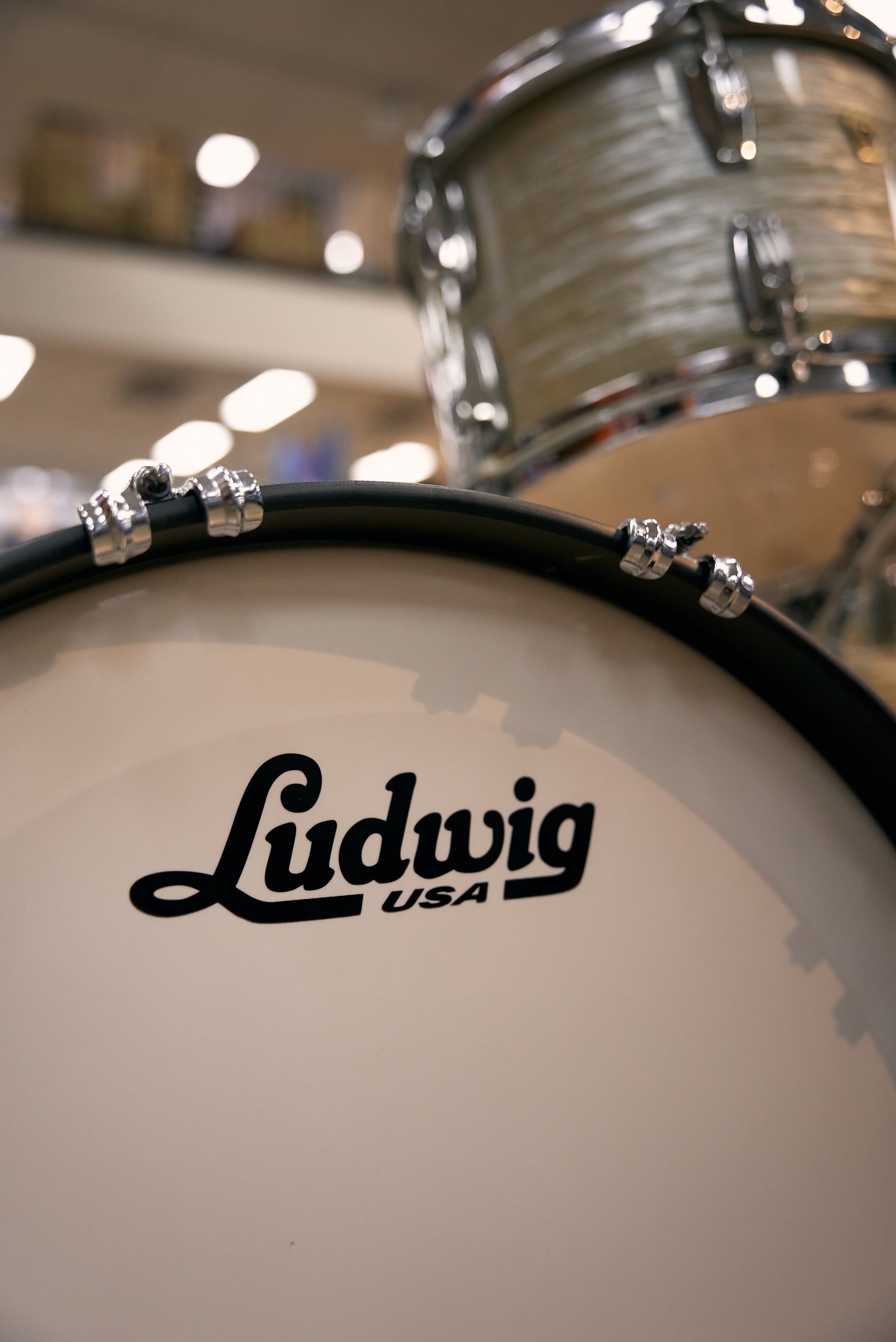 Ludwig Classic Maple 5pc Drum Kit w/Bags - Olive Oyster - Pre-Owned