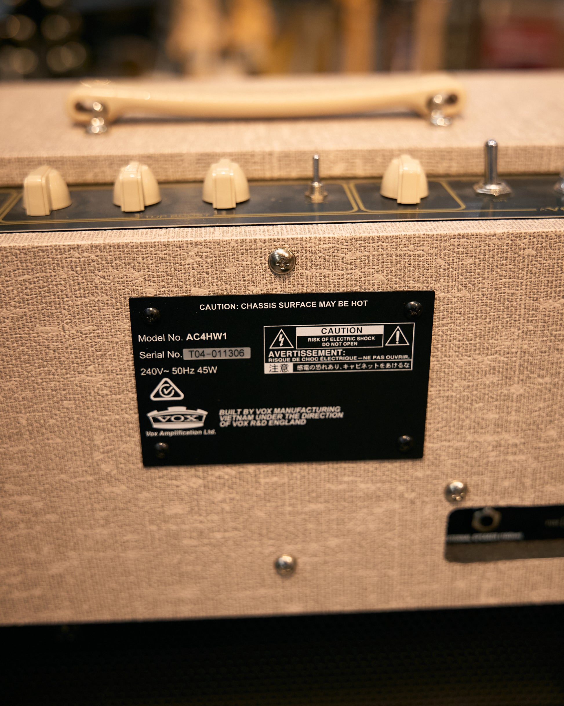 Vox AC4 Handwired Combo - Pre-Owned (inc Cover + FSW)