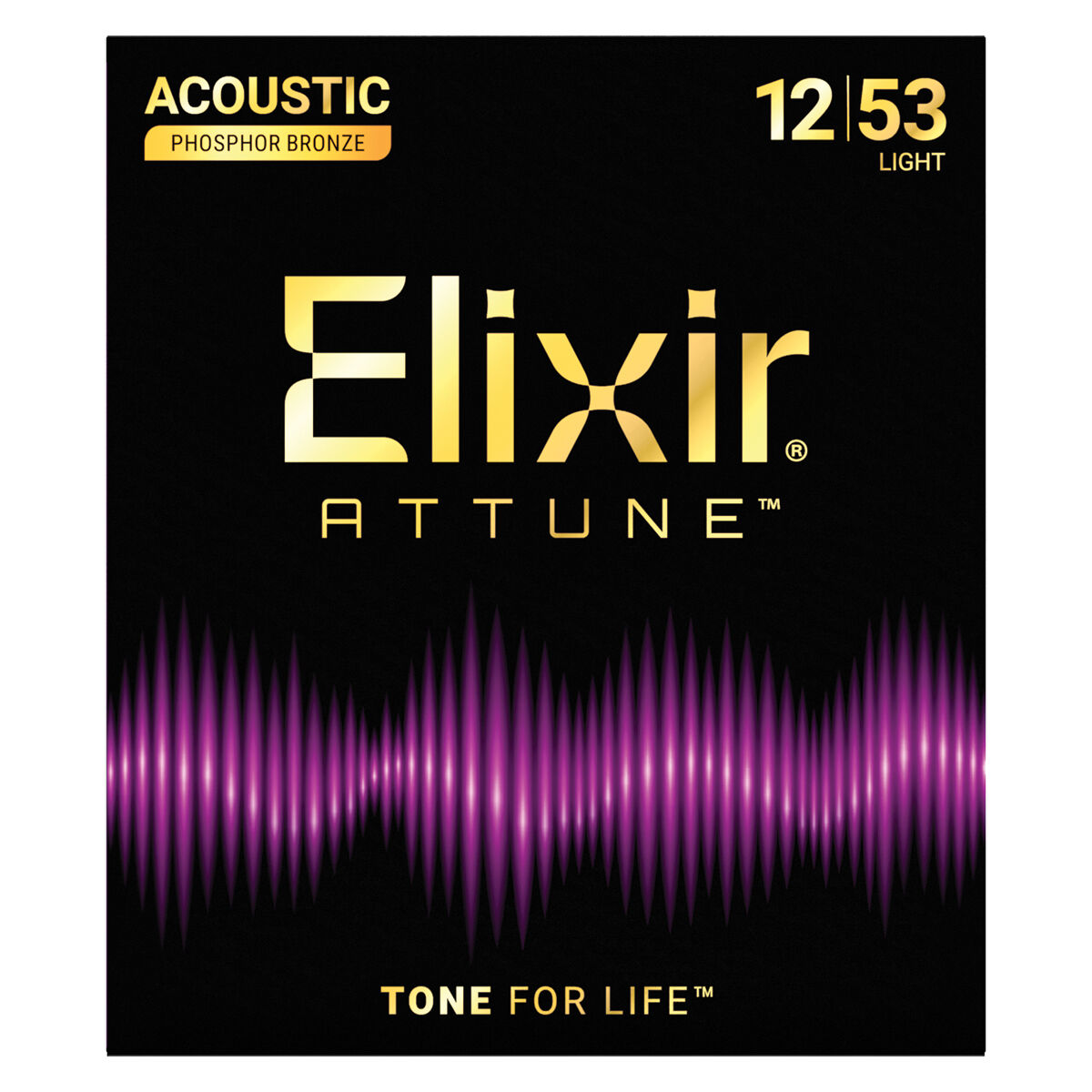 Elixir Attune Phosphor Bronze Strings - Light 12-53