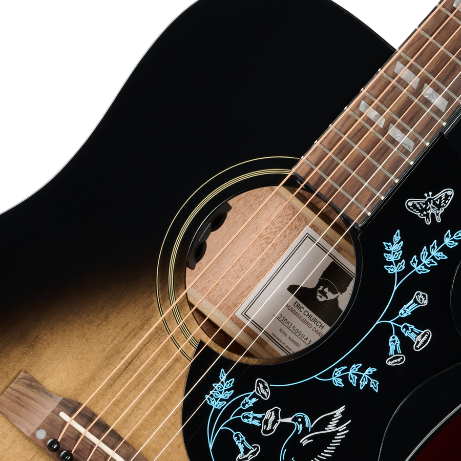 Epiphone Eric Church Hummingbird Dark - Cobra Burst