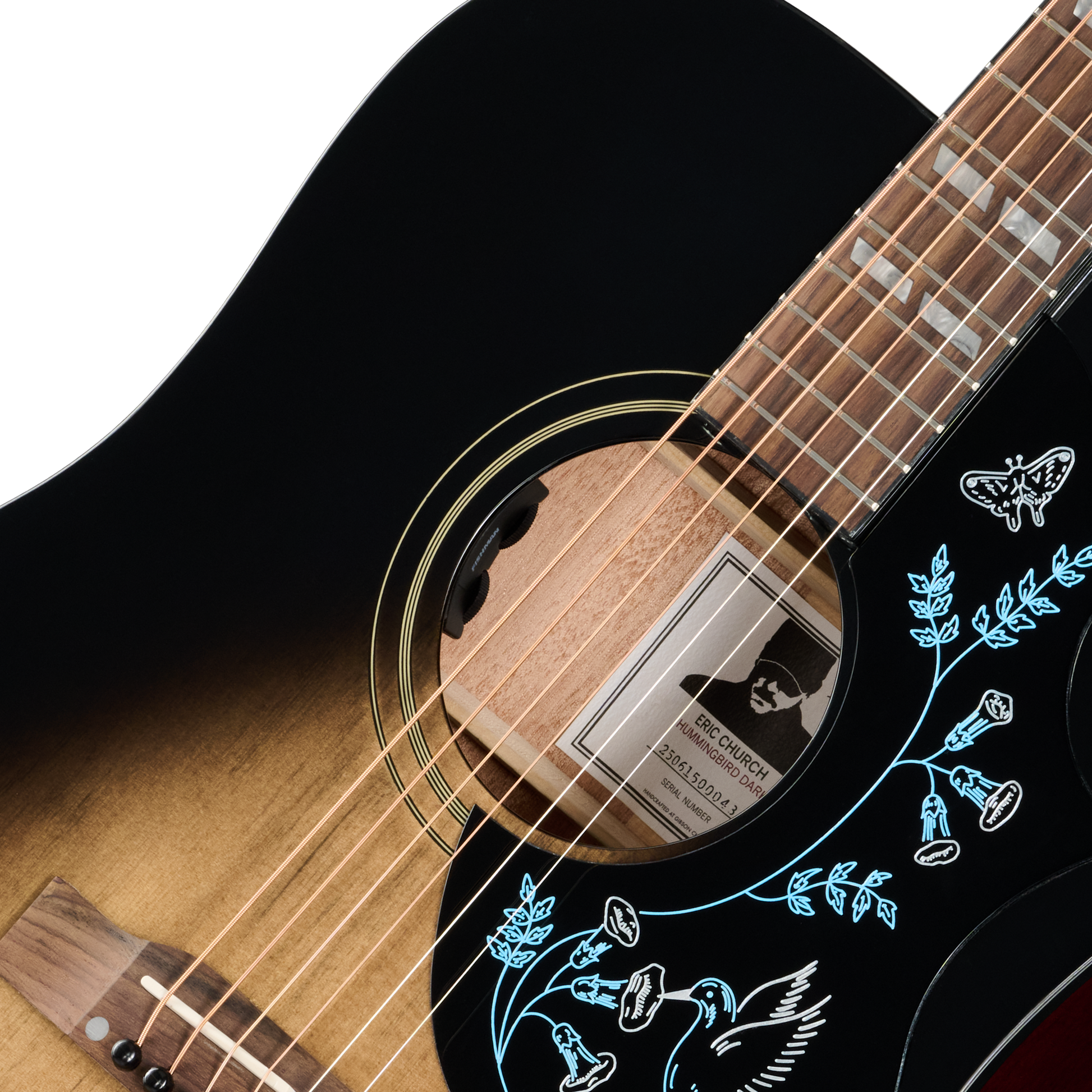 Epiphone Eric Church Hummingbird Dark - Cobra Burst