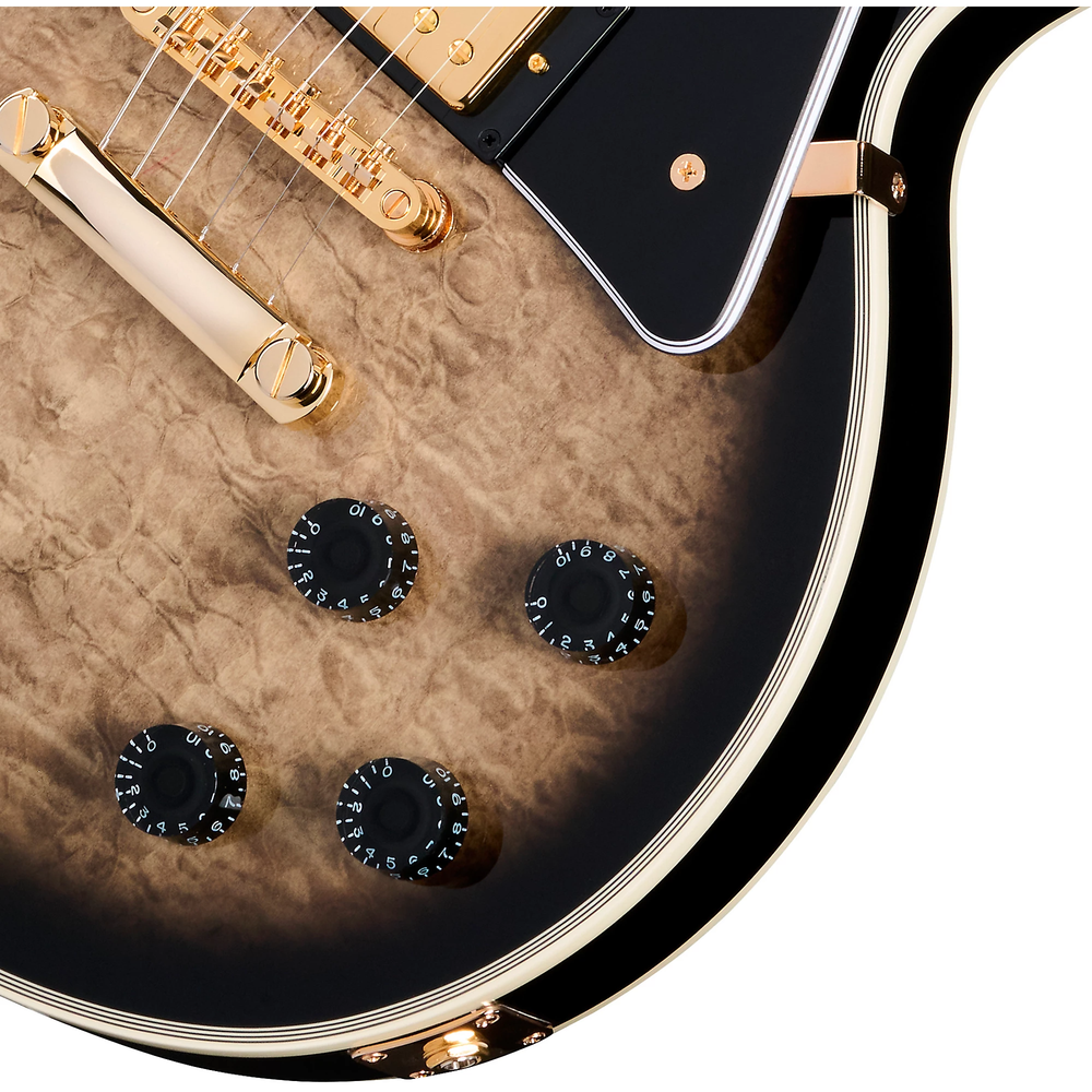 Epiphone Les Paul Custom Quilt w/Gigbag - Cobra Burst