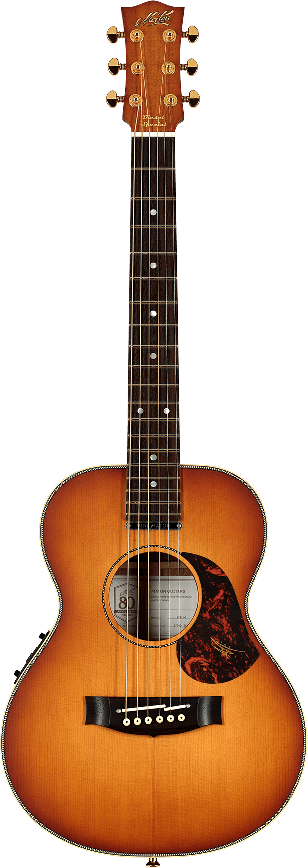 Maton EMD-6 Diesel Acoustic Electric Guitar w/Case - Vintage Amber
