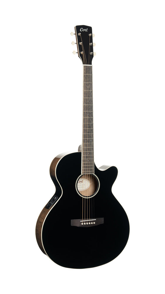 Cort Exotic-SFX Acoustic Guitar - Ash Burl Black