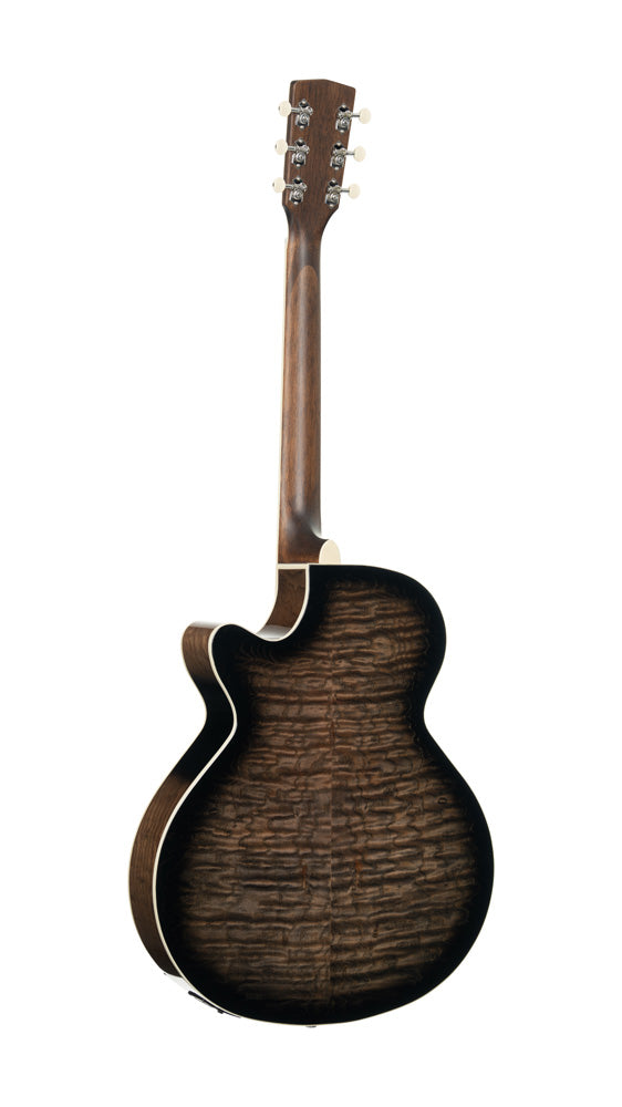 Cort Exotic-SFX Acoustic Guitar - Ash Burl Black