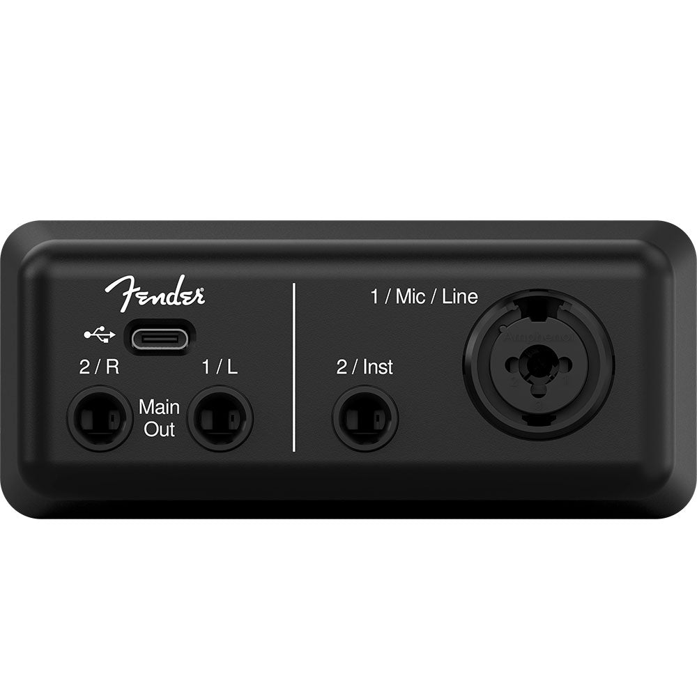 Fender AudioBox GO Ultra-Compact Mobile 2x2 USB-C Audio Interface (Black)