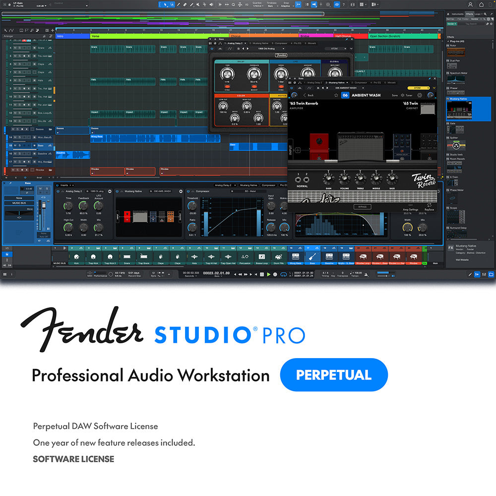 Fender Studio Pro 8 Professional DAW Software Digital Download